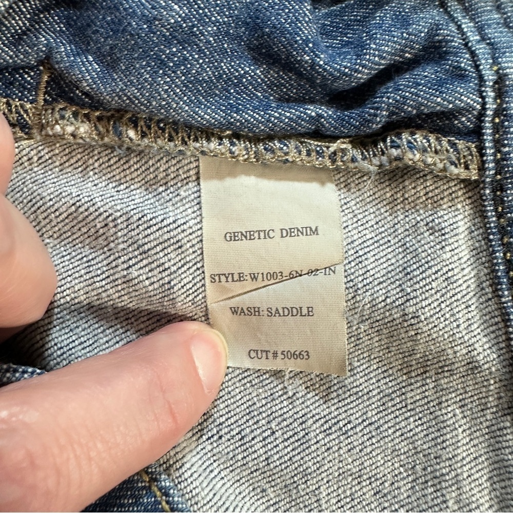 Genetic Denim “The Shane” Cigarette Jeans in Saddle Wash - Size 28 - Picture 14 of 16